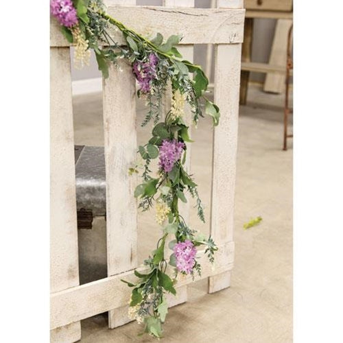 Purple Wildflowers Garland, 5'