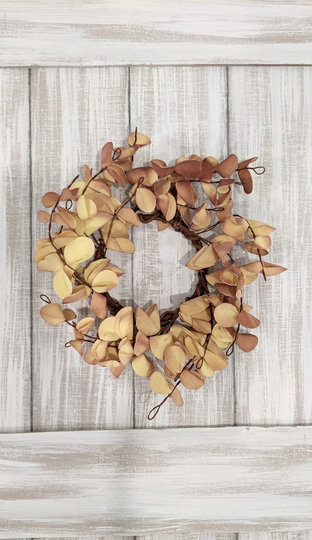 Fall Ombre Eucalyptus Candle Ring