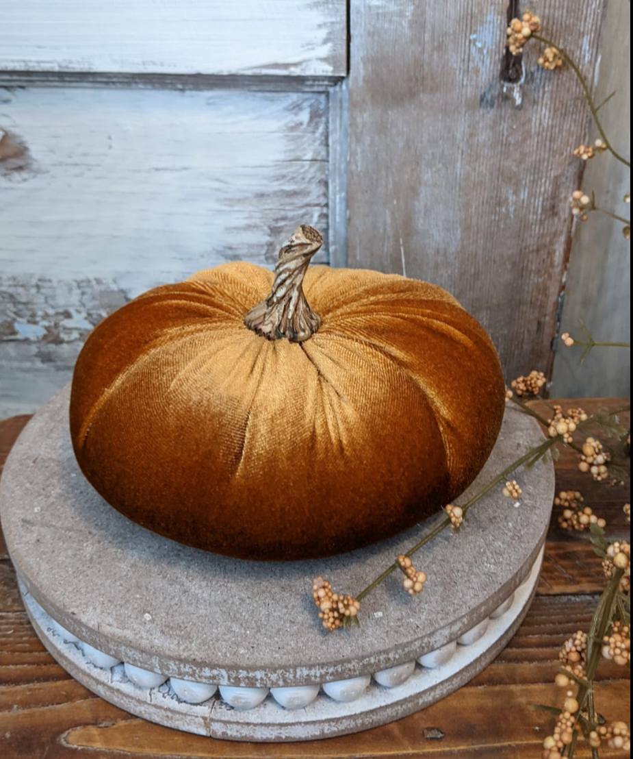 Gold Velvet Pumpkin