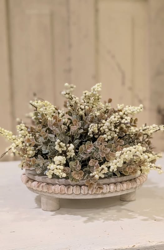 maple and pinecone candle wreath