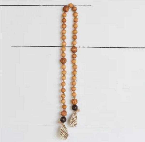 Rustic Orange Beaded Garland