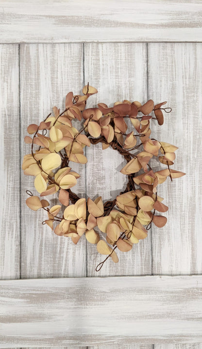 Fall Ombre Eucalyptus Candle Ring