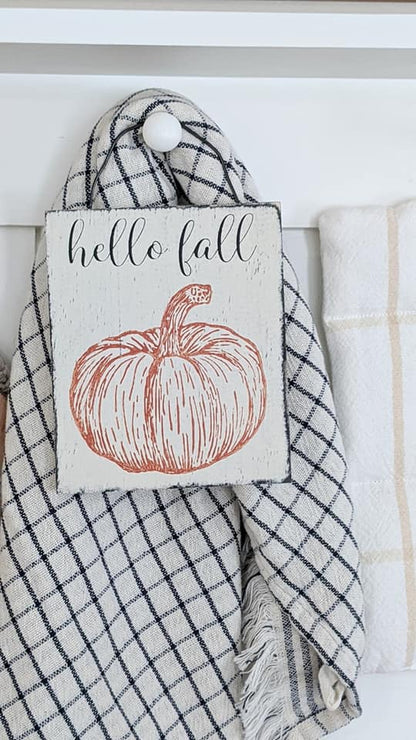 Hello Fall Mini Hanging sign