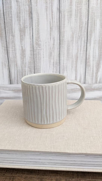 Grey Stoneware Mug, 4 Styles