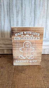 Gingerbread Bakery Sign