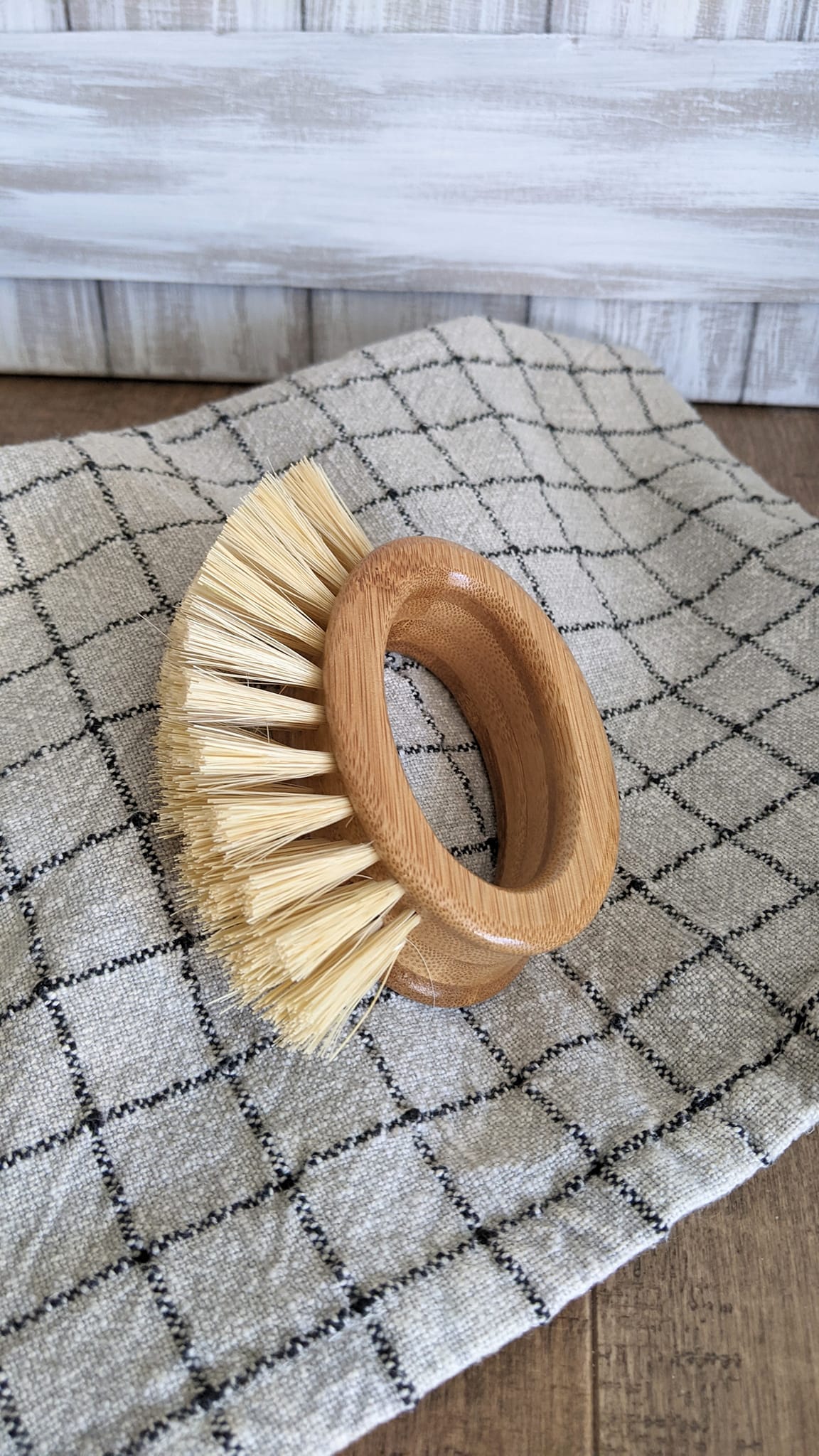 oval bamboo brush