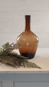 amber hue demijohn glass vase