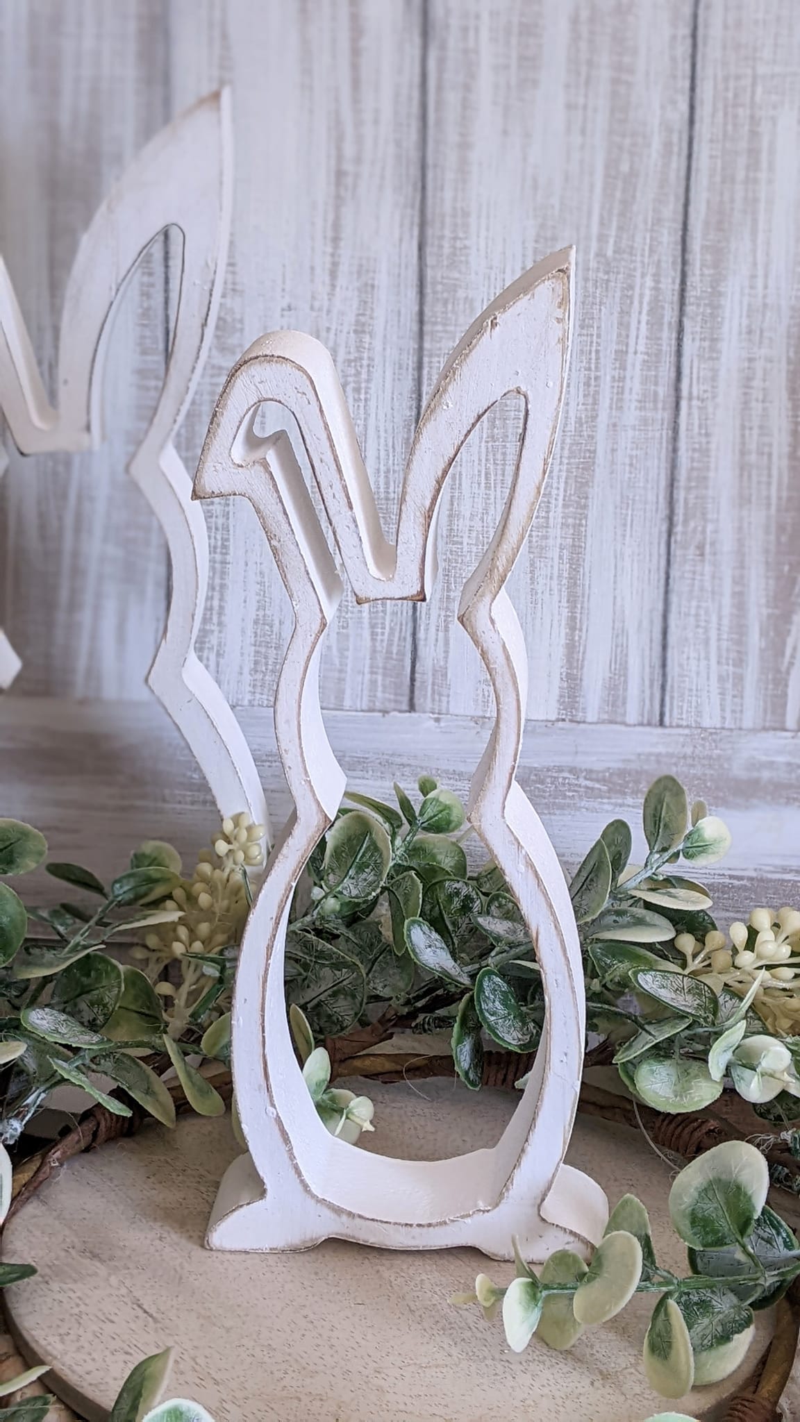 White Cut-Out Rabbit, 2 Sizes