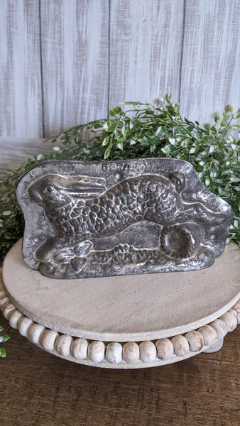 Vintage Tin Chocolate Rabbit Mold