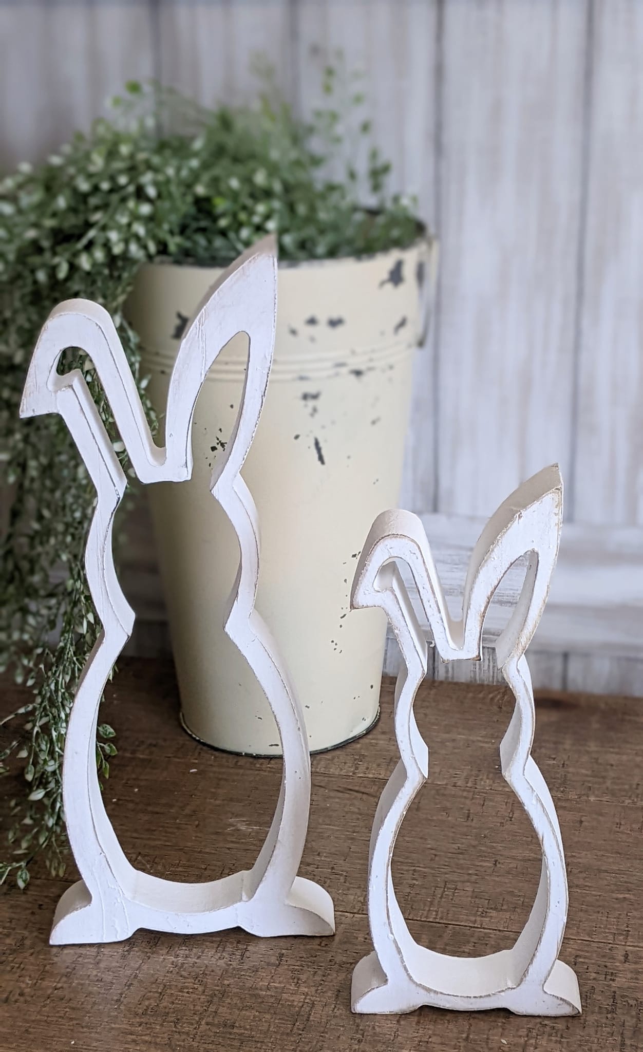 White Cut-Out Rabbit, 2 Sizes