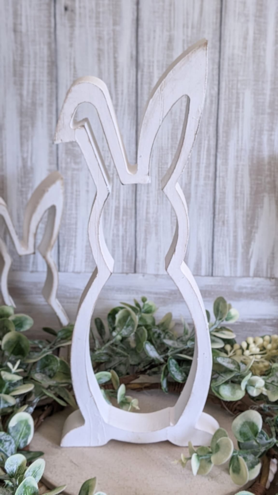 White Cut-Out Rabbit, 2 Sizes
