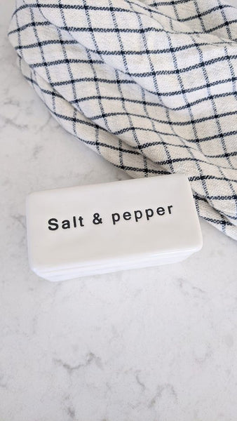 Salt + Pepper Pinch Pot