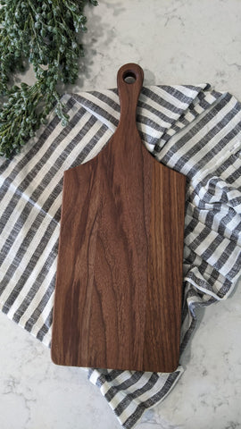 walnut handcrafted cutting board