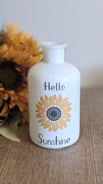 Hello Sunshine Sunflower Vase, 2 Sizes