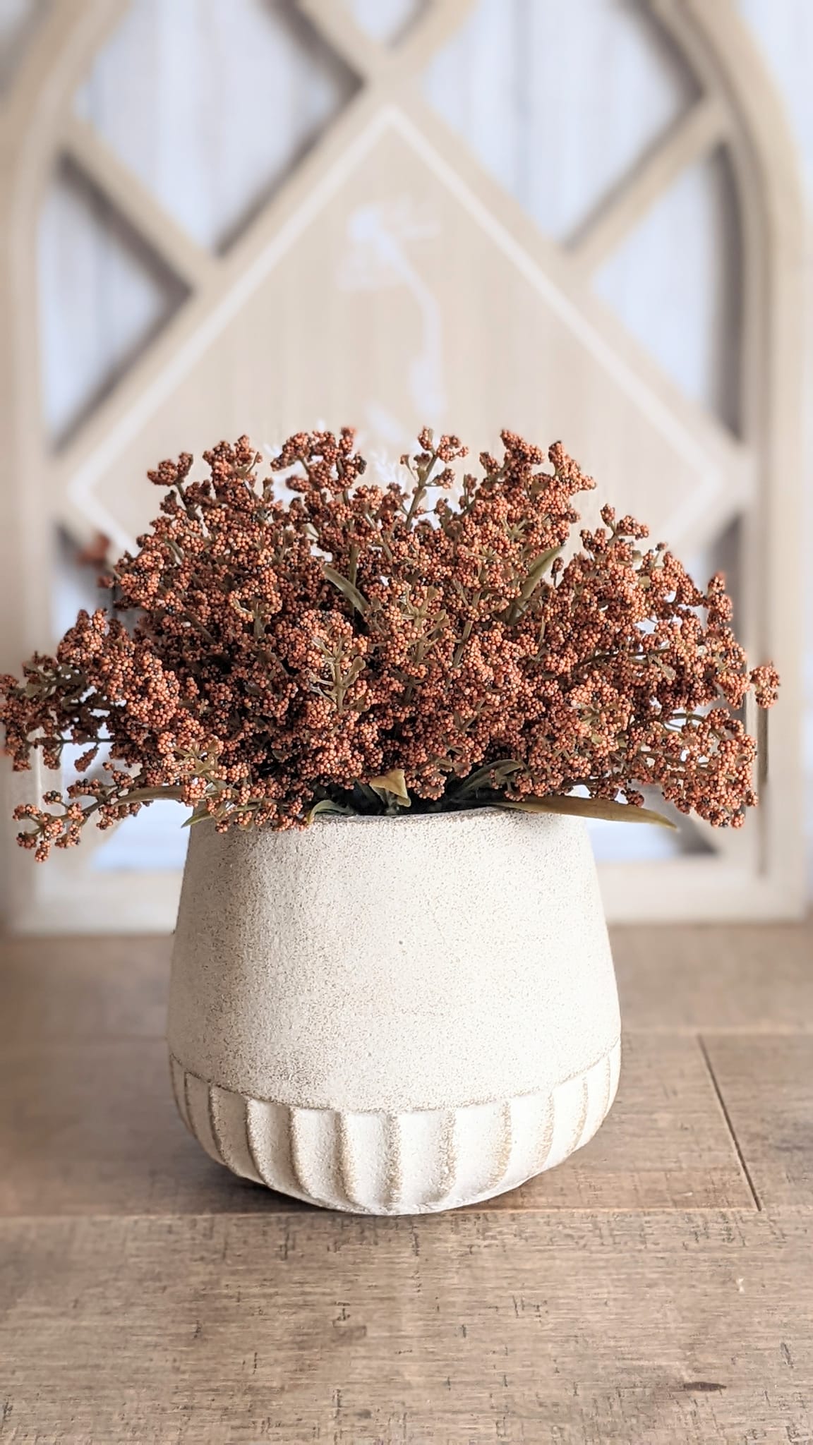 Pumpkin Astilbe Half-Sphere