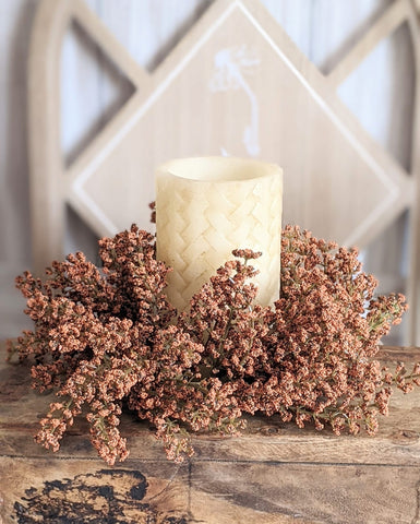 Pumpkin Astilbe Candle Ring