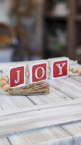 Joy Blocks with Beads