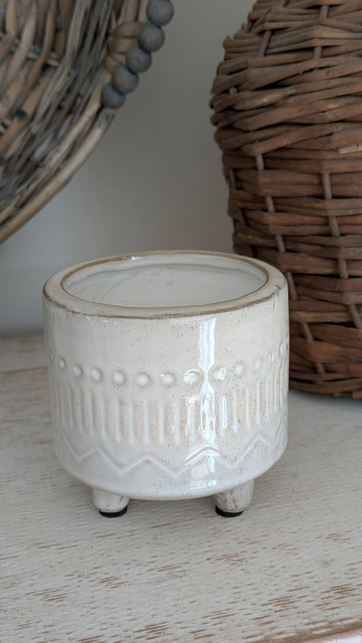 Modern Boho Footed Planter