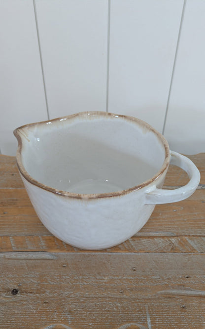White Ceramic Mixing Bowl