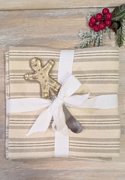 GingerBread Man Spreader/Towel Set