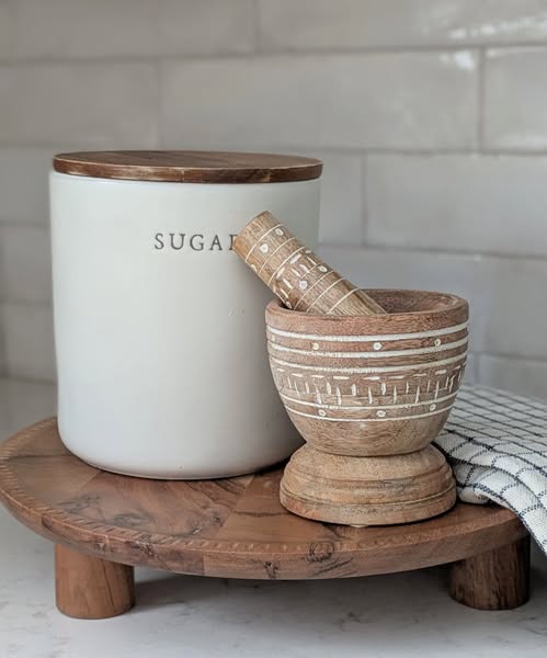 Acacia Wood Riser Tray