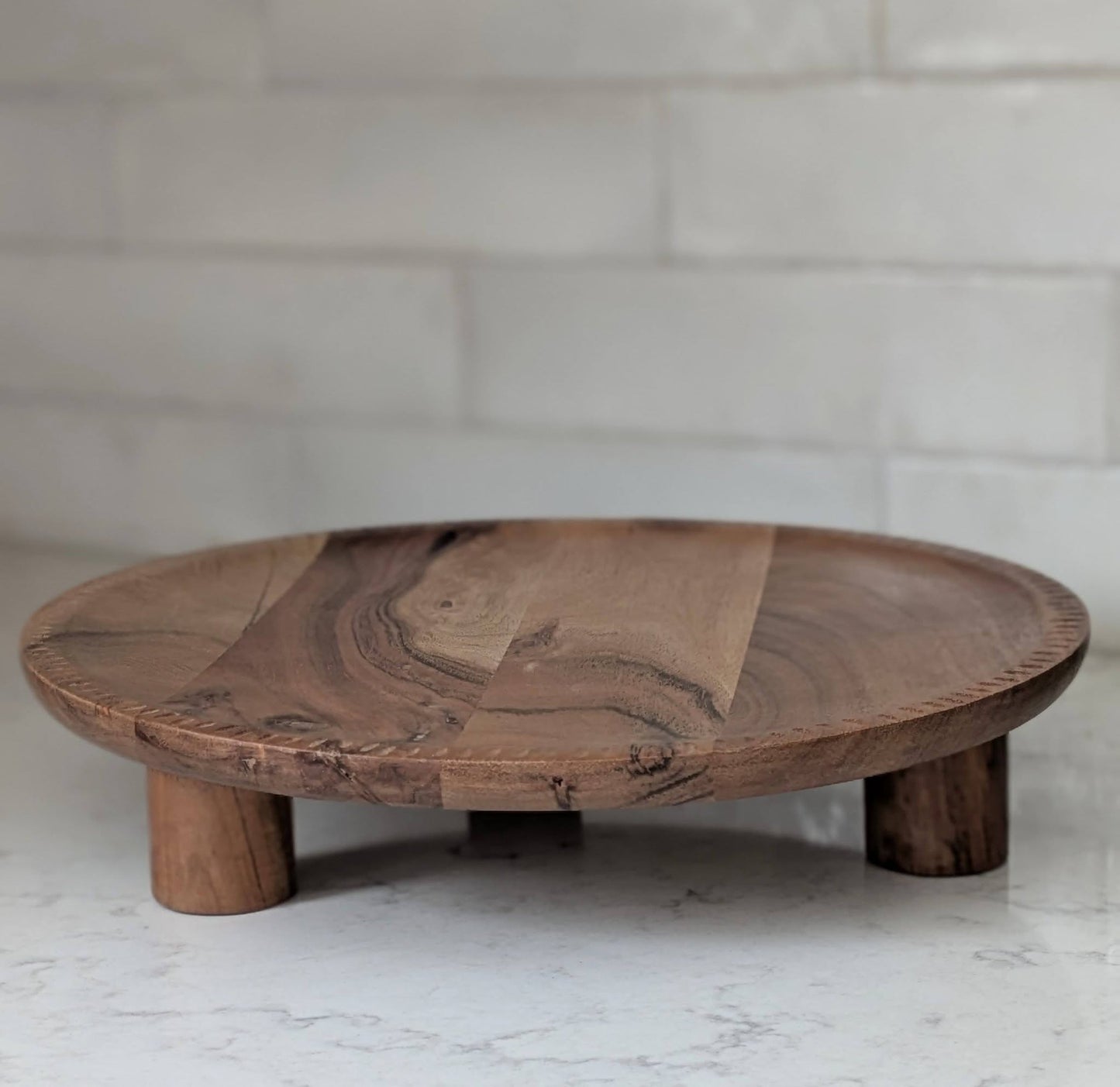 Acacia Wood Riser Tray