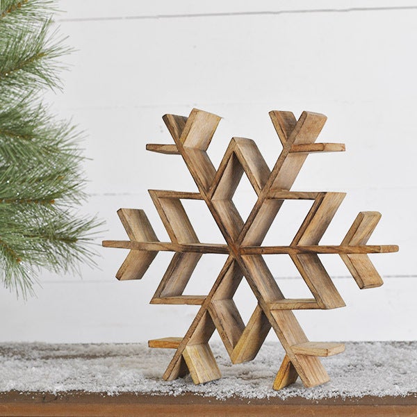 Wood Snowflake 12”