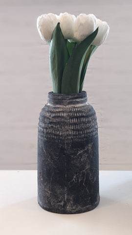 Charcoal Terra Cotta Vase
