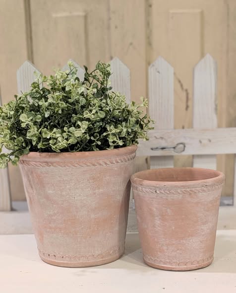 Weathered Terra Cotta Planter,