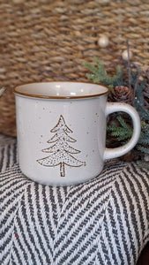 Winter Tree Stoneware Mug