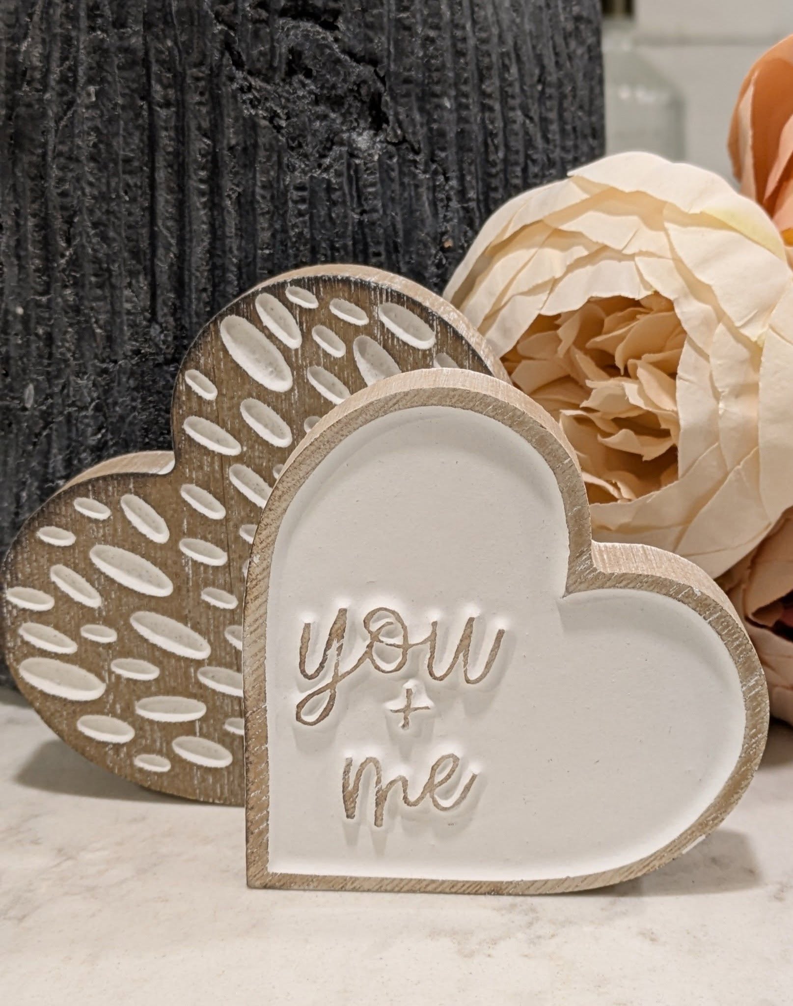 You & Me Heart Duo Block Set
