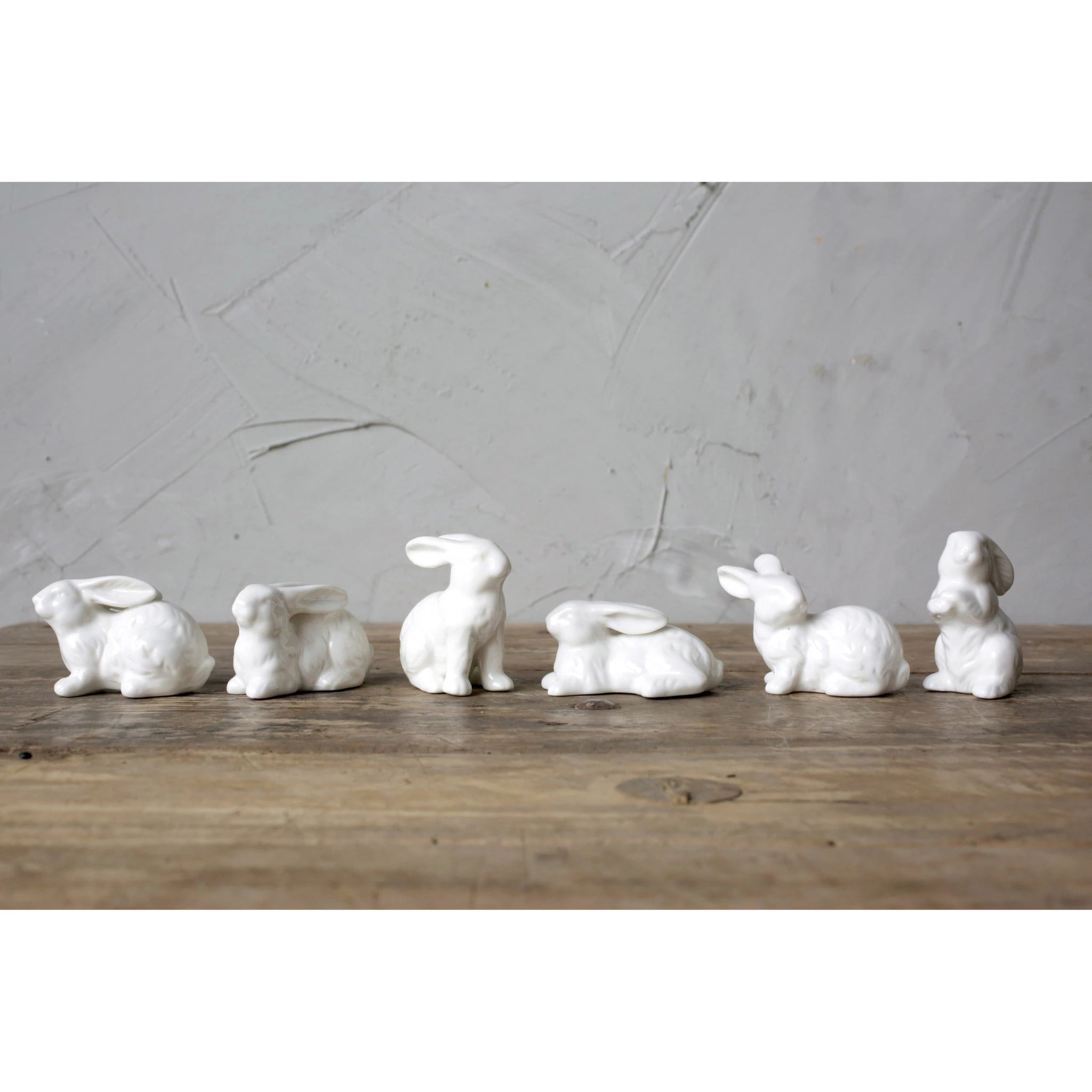 Ceramic Bunnies/Set of 6