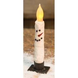 snowman led taper candle
