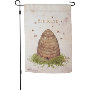 bee kind garden flag