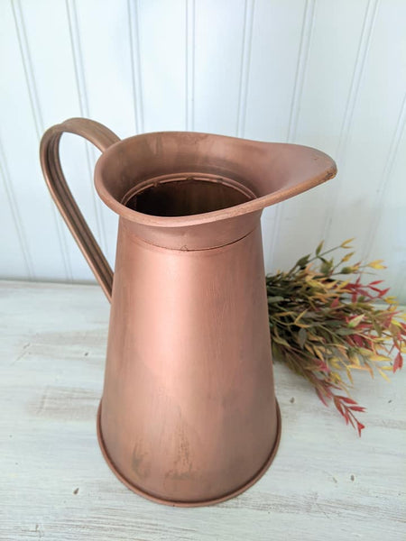 Weathered Copper Pitcher