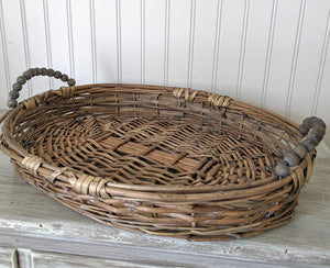 Willow Baskets with Beaded Handles