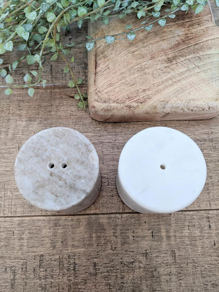 Marble Salt & Pepper Shakers