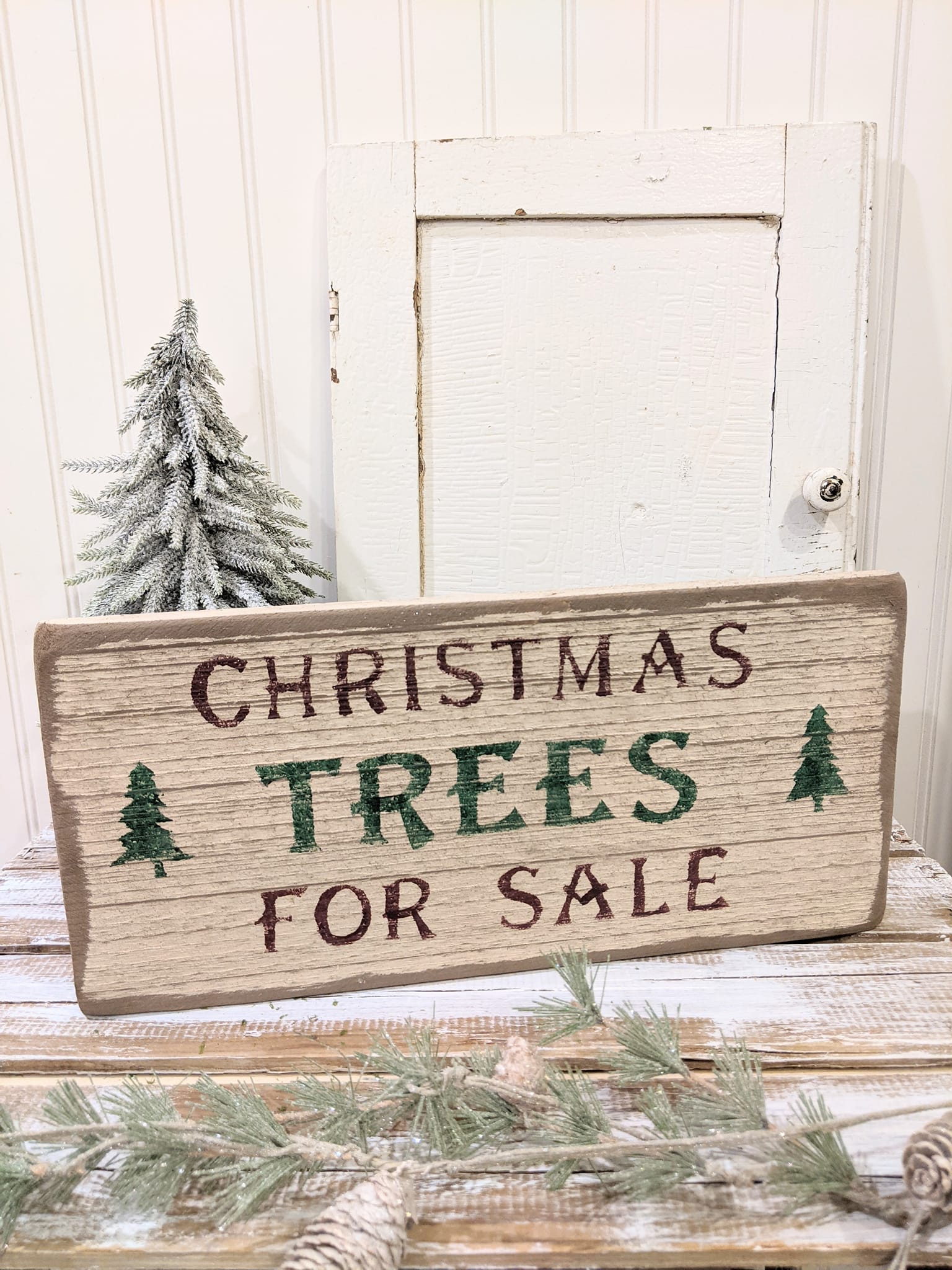 christmas trees for sale sign