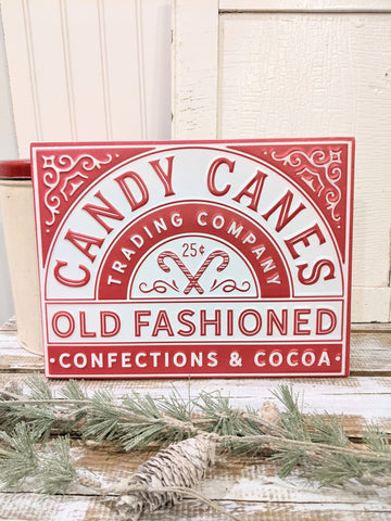 Candy Cane Trading Company Sign