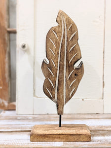 Wooden Leaf Stand