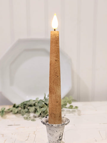 Antique Ivory Realistic Flame Candle