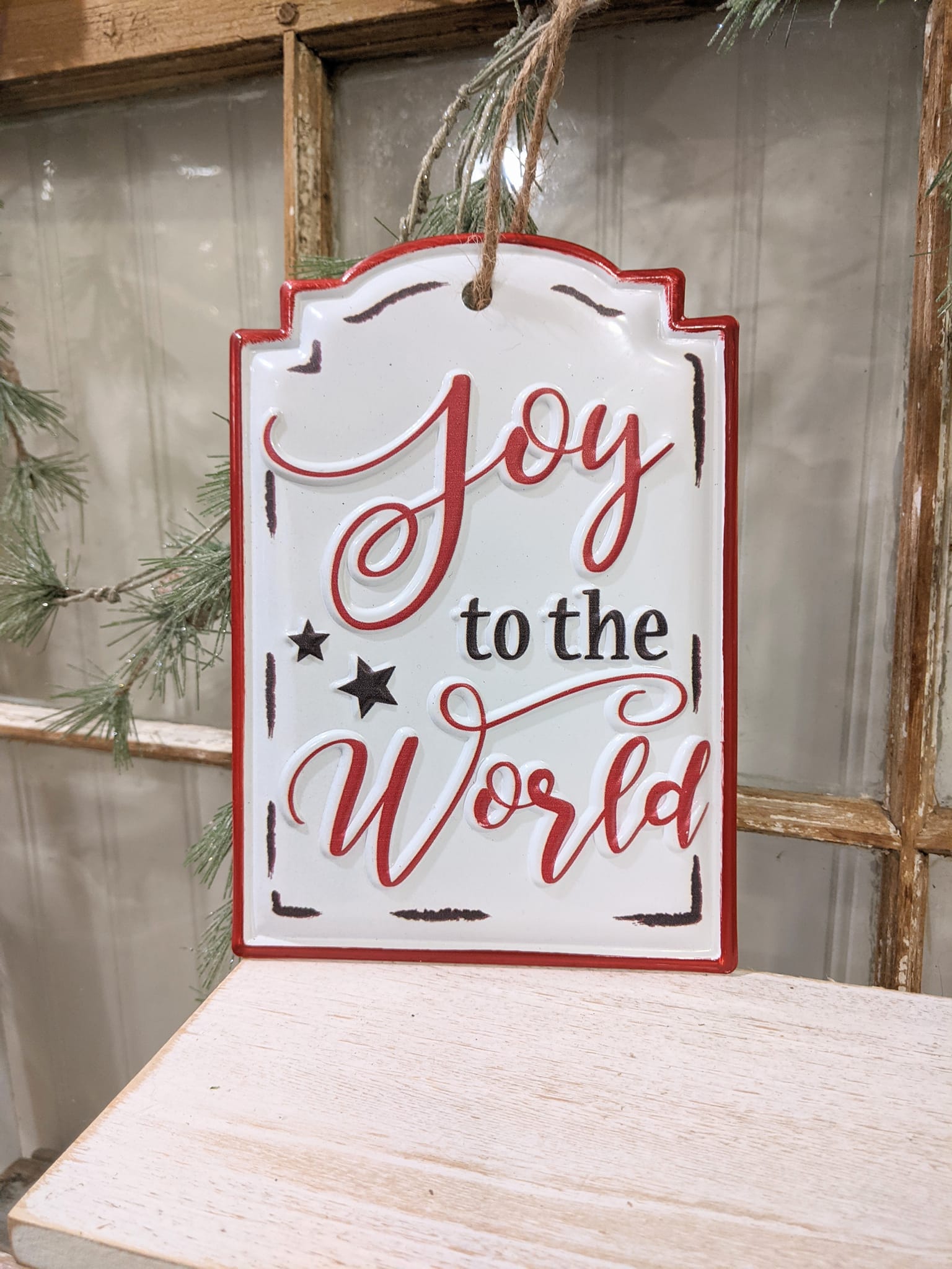 Joy to the World Metal Sign