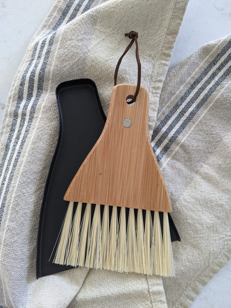 Bamboo Brush/Dust Pan Set
