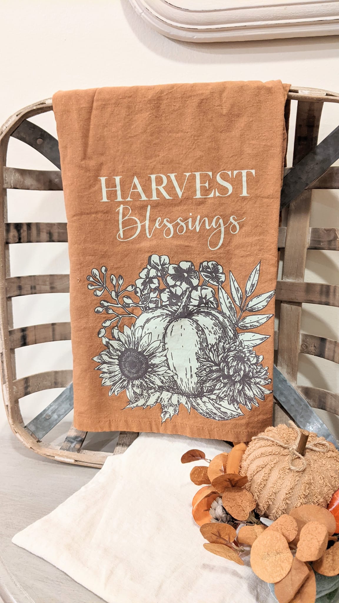 Harvest Blessings Botanical Towel