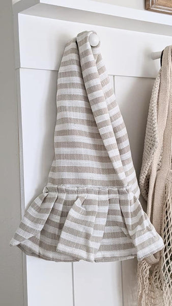 Ruffled Striped Towel