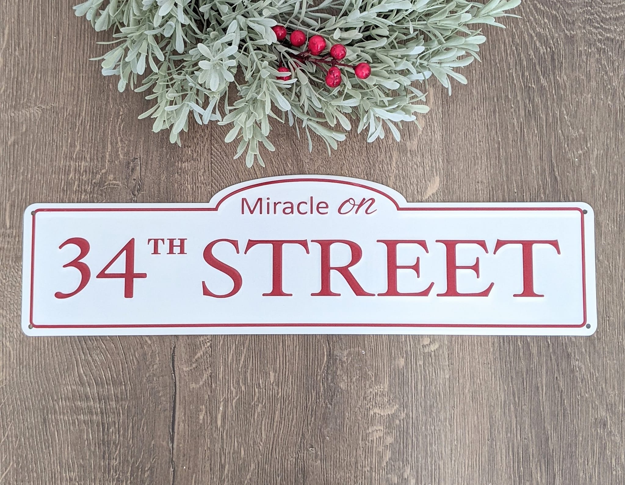 Miracle On 34th Street Metal Sign