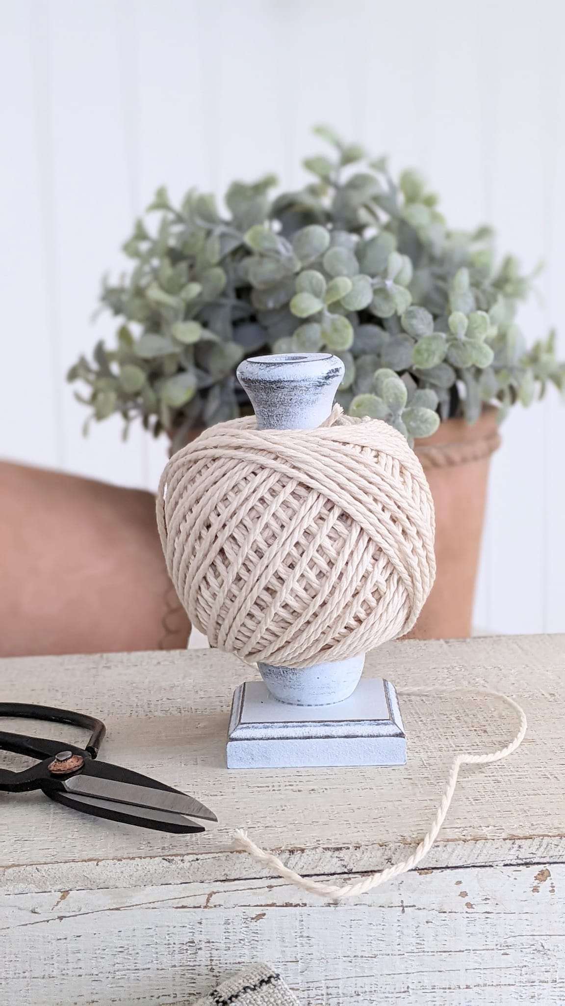 Natural Cotton Twine With Holder