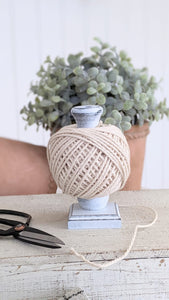 Natural Cotton Twine With Holder