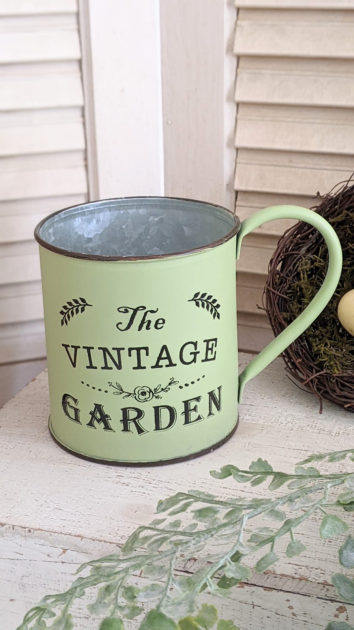Vintage Garden Metal Mug