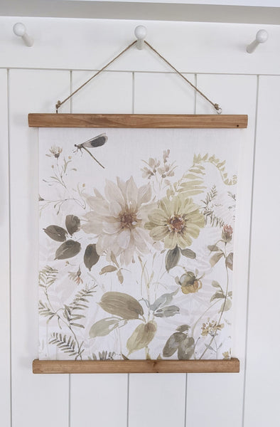 Soft Floral Wall Banner